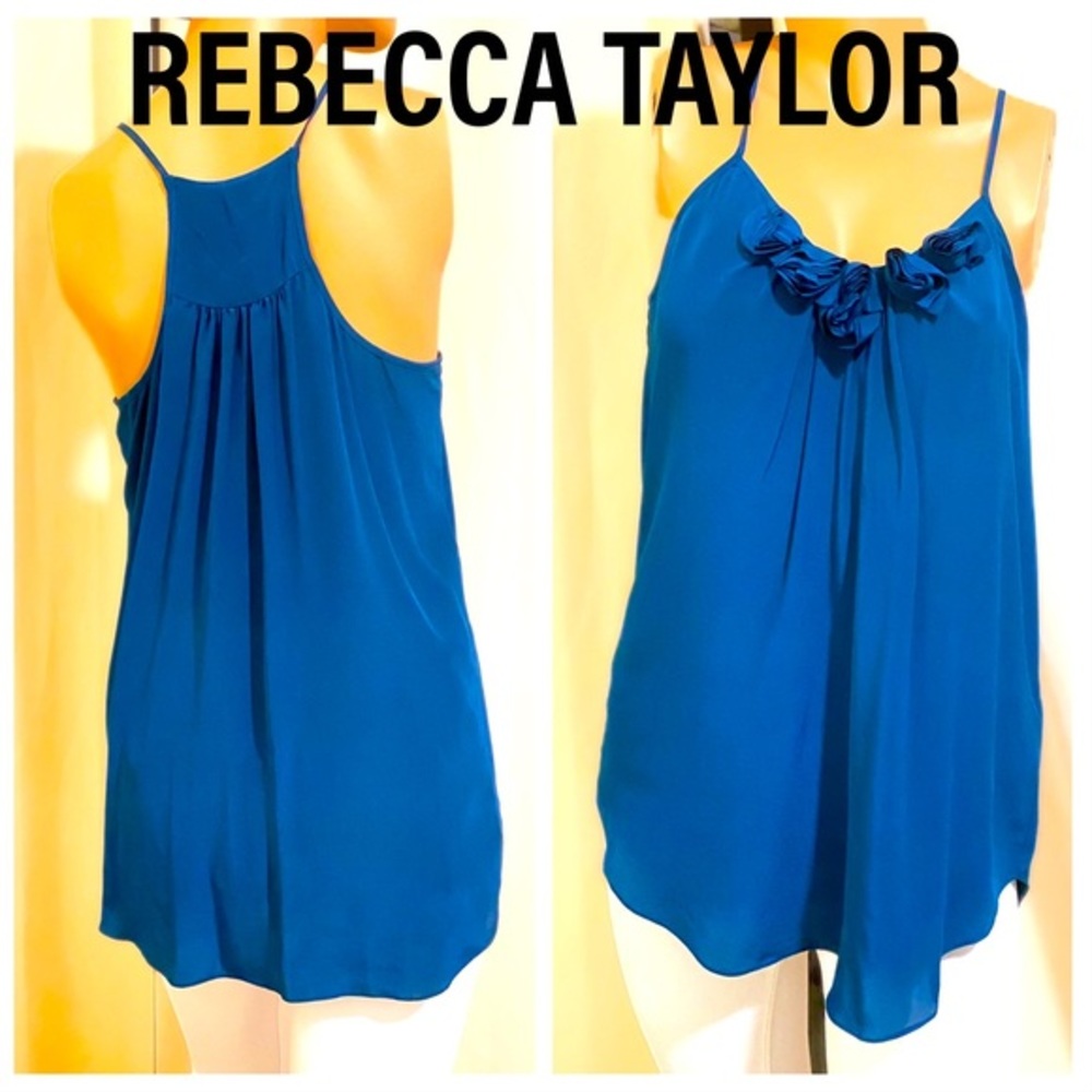 NEW REBECCA TAYLOR DARK TEAL SWEET ROSE CAMI
Size 6, $215